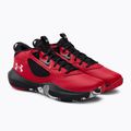 Scarpe da basket da uomo Under Armour Lockdown 6 rosso/nero/bianco 4