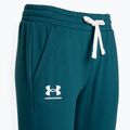 Pantaloni Under Armour Rival Fleece Joggers donna tormalina/bianco 5