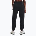 Under Armour Essential Fleece Joggers nero/bianco pantaloni da allenamento da donna 3