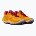 Under Armour Spawn 4 scarpe da basket arancione/bianco/nero da uomo 13