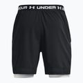 Under Armour Vanish Woven 2In1 Sts nero/bianco pantaloncini da allenamento da uomo 2