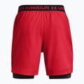 Pantaloncini da allenamento Under Armour Vanish Woven 2In1 Sts da uomo rosso radio/rosso castagno/rosso castagno 2