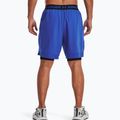Pantaloncini da allenamento Under Armour da uomo Vanish Woven 2In1 Sts versa blu/nero/nero 4