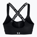 Reggiseno fitness Under Armour Infinity High Bra Zip nero/bianco 2