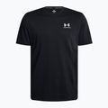 Maglietta Under Armour Logo Emb Heavyweight nero/bianco da uomo 5