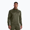 Felpa Under Armour Fleece 1/4 Zip da uomo di colore verde/nero