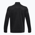 Felpa Under Armour Fleece 1/4 Zip nera/nera da uomo 3