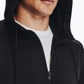 Felpa uomo Under Armour Fleece FZ Hoodie black/black 4
