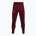 Pantaloni da allenamento Under Armour UA Pique Track rosso castagna/bianco per uomo 3