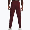 Pantaloni da allenamento Under Armour UA Pique Track rosso castagna/bianco per uomo 2