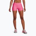 Pantaloncini da allenamento Under Armour Mid Rise rosa punk/bianco da donna