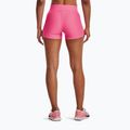 Pantaloncini da allenamento Under Armour Mid Rise rosa punk/bianco da donna 3