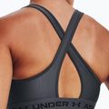 Reggiseno fitness Under Armour Crossback Mid grigio pece/grigio pece/nero 4