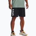 Pantaloncini da allenamento Under Armour UA Woven Emboss nero/bianco da uomo 3