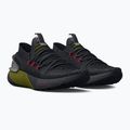 Uomo Under Armour Hovr Phantom 3 Mtlc nero/grigio/metallo stagno scarpe da corsa 3