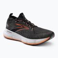 Brooks Glycerin StealthFit 20 scarpe da corsa uomo nero/perla annerita/rosso fuoco