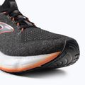 Brooks Glycerin StealthFit 20 scarpe da corsa uomo nero/perla annerita/rosso fuoco 7