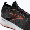 Brooks Glycerin StealthFit 20 scarpe da corsa uomo nero/perla annerita/rosso fuoco 8