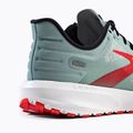 Brooks Launch 9 uomini scarpe da corsa blu surf / nero / pomodoro ciliegia 8