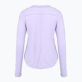 Maglietta da corsa Brooks Distance Graphic LS da donna, color viola erica, con strisce e striscette 2