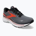 Brooks Ghost 15 scarpe da corsa da uomo ebano/nero/arancio piccante 10
