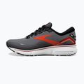 Brooks Ghost 15 scarpe da corsa da uomo ebano/nero/arancio piccante 12
