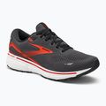 Brooks Ghost 15 scarpe da corsa da uomo ebano/nero/arancio piccante