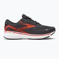 Brooks Ghost 15 scarpe da corsa da uomo ebano/nero/arancio piccante 2