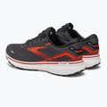 Brooks Ghost 15 scarpe da corsa da uomo ebano/nero/arancio piccante 3