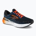 Scarpe da corsa da uomo Brooks Glycerin GTS 20 nero/blu classico/arancio