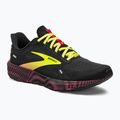 Brooks Launch 9 scarpe da corsa uomo nero/rosa/giallo
