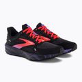Scarpe da corsa da donna Brooks Launch 9 nero/corallo/viola 4