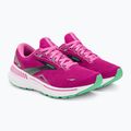 Scarpe da corsa da donna Brooks Adrenaline GTS 23 rosa/fucsia festival/nero 4