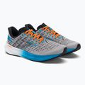 Brooks Hyperion scarpe da corsa uomo grigio/blu atomico/scarlatto 4
