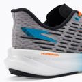 Brooks Hyperion scarpe da corsa uomo grigio/blu atomico/scarlatto 9