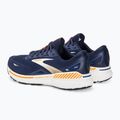 Scarpe da corsa da uomo Brooks Adrenaline GTS 23 peacoat/ultramarina/arancione 4