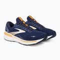 Scarpe da corsa da uomo Brooks Adrenaline GTS 23 peacoat/ultramarina/arancione 5