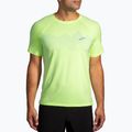 Maglietta da corsa Brooks Atmosphere 2.0 lime/elevate per uomo