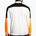 Felpa da running Brooks Run Visible 1/2 Zip 2.0 ecru/fluoro flash/nero da uomo 2