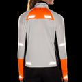 Felpa da corsa Brooks Run Visible 1/2 Zip 2.0 ecru/fluoro flash/nero da donna 5