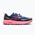 Brooks Cascadia 18 scarpe da corsa donna grigio blu/rosa/lime solare 9