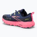 Brooks Cascadia 18 scarpe da corsa donna grigio blu/rosa/lime solare 3