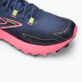 Brooks Cascadia 18 scarpe da corsa donna grigio blu/rosa/lime solare 7