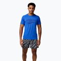 Brooks Distance 3.0 maglia da corsa da uomo neo blu/logo Brooks 2