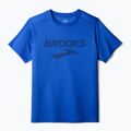 Brooks Distance 3.0 maglia da corsa da uomo neo blu/logo Brooks 5