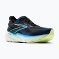 Scarpe da corsa da uomo Brooks Glycerin 22 wide fit nero/cobalto/giallo antico 8