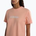 T-shirt Napapijri S-Box rosa salmone da donna 4