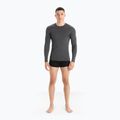 Maglia termica a maniche lunghe da uomo icebreaker Merino 150 Anatomica Crewe jet heather 2