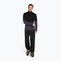 Uomo Icebreaker Merino 400 RealFleece Descender LS Zip nero/ grafite/ cb felpa 2