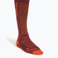 Calzini da sci icebreaker Merino Ski+ Medium OTC da uomo, port/blaze/cedar wood 2